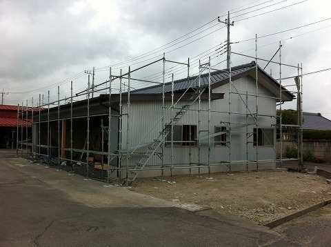 納屋の新築工事２