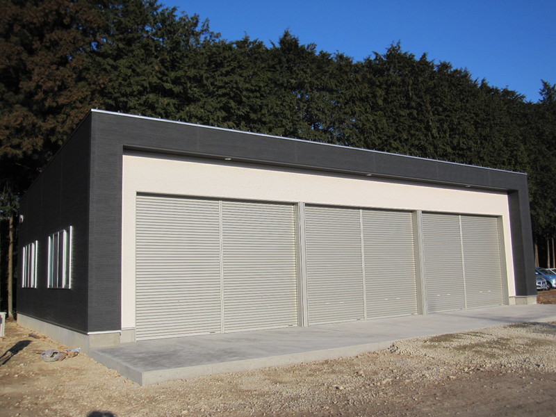 木造で造る自動車整備工場