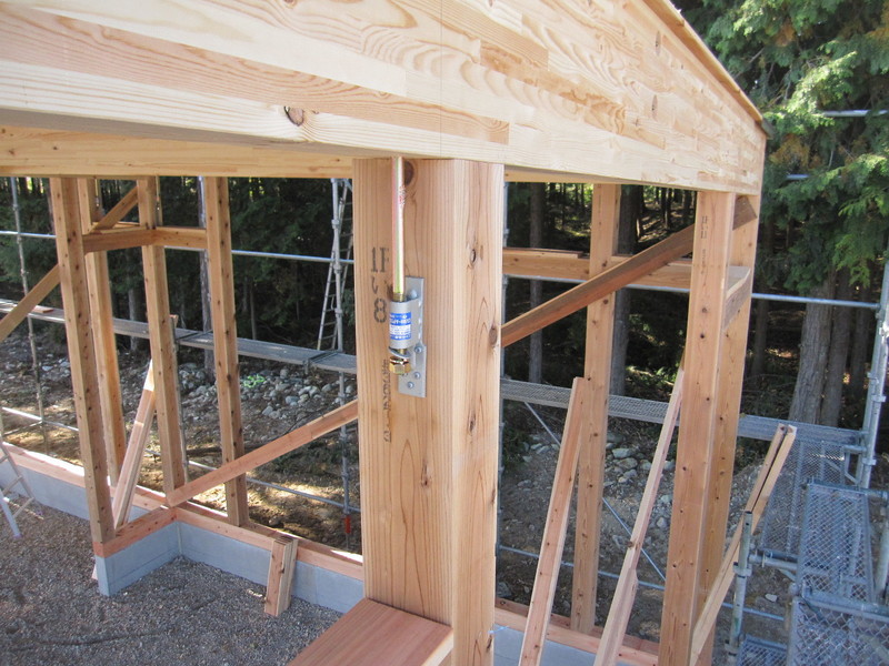 ホールダウン金物 取付け状況