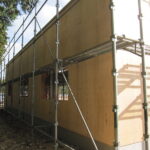 外周部 耐力面材施工