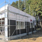 外壁工事 施工風景