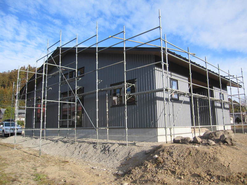 小屋裏収納のある平屋造り