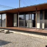 テラスのある平屋住宅